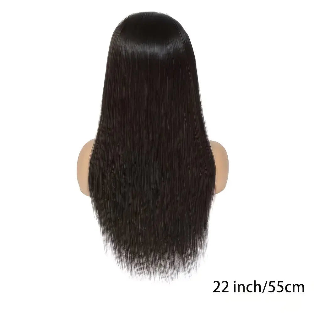 14-24 Inch Glueless Pre-Cut Human Hair Wigs - 180 Density Straight Wigs for Women - Wigfluence