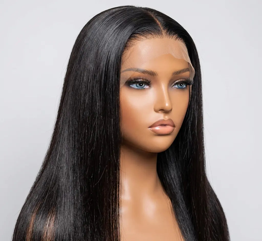 14-24 Inch Glueless Pre-Cut Human Hair Wigs - 180 Density Straight Wigs for Women - Wigfluence