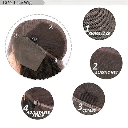 26 Inches Wine Red 13x4 Lace Front Wig - Long, Soft Curls, Heat-Resistant Synthetic Wig for Daily Wear - Wigfluence